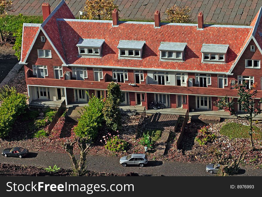 Model of a building in mini Holland