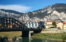Village At The Foot Of Mountains Stock Images Village At The Foot Of Mountains Stock Images