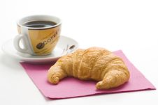 Continental Breakfast Of Coffee And Croissants Stock Photos Continental Breakfast Of Coffee And Croissants Stock Photos