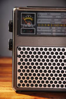 Close-up Of An Old Radio Royalty Free Stock Photos Close-up Of An Old Radio Royalty Free Stock Photos