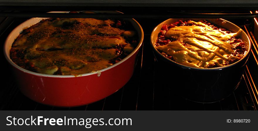 Lasagne In The Oven