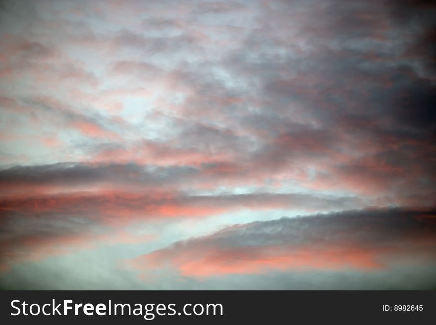 Beautiful sky and clouds at sunset. Beautiful sky and clouds at sunset