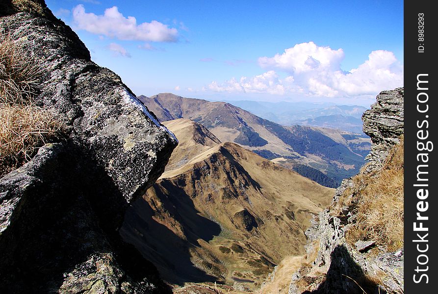 Mountain peaks in national park romania. Mountain peaks in national park romania