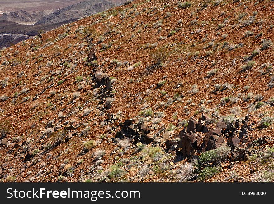Death valley desert nature landscape