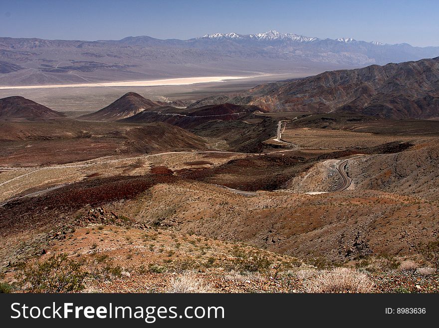 Death valley desert nature landscape