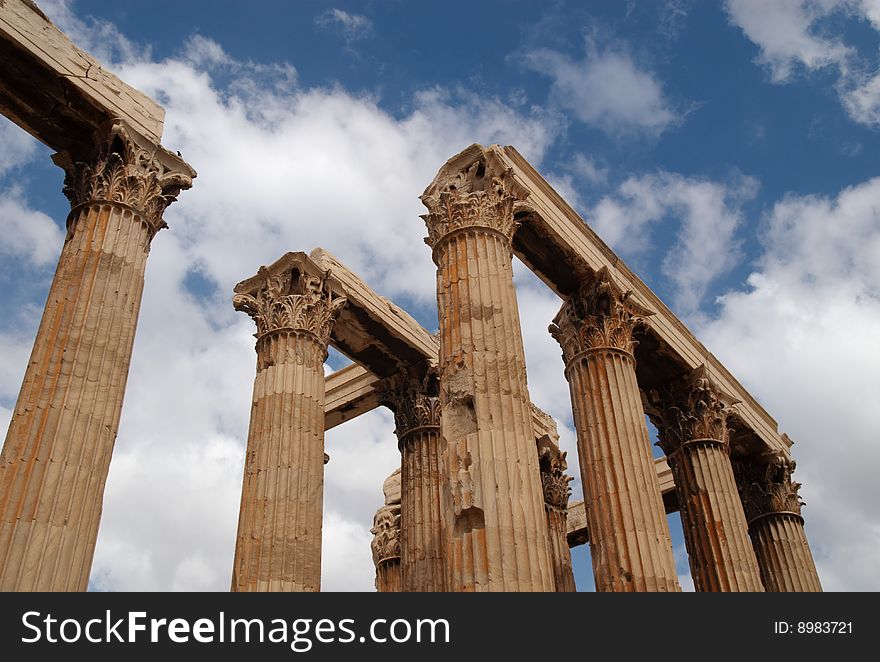 Columns And Capitals, Athens, Greece