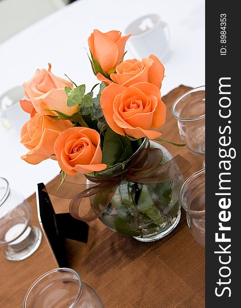 Flower arrangement on a table