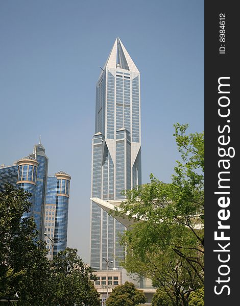 Modern Buildings In Shanghai Spring