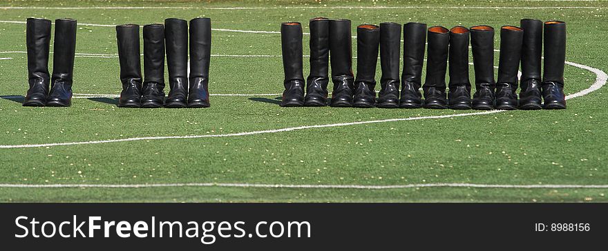 These are some military boots