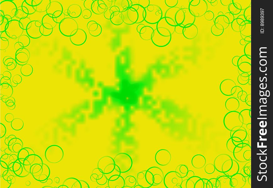 Abstract background in green and yellow. Abstract background in green and yellow