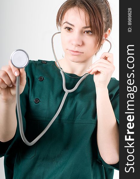 Female Doctor With Stethoscope