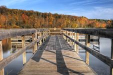 Autumn Dock Royalty Free Stock Photo