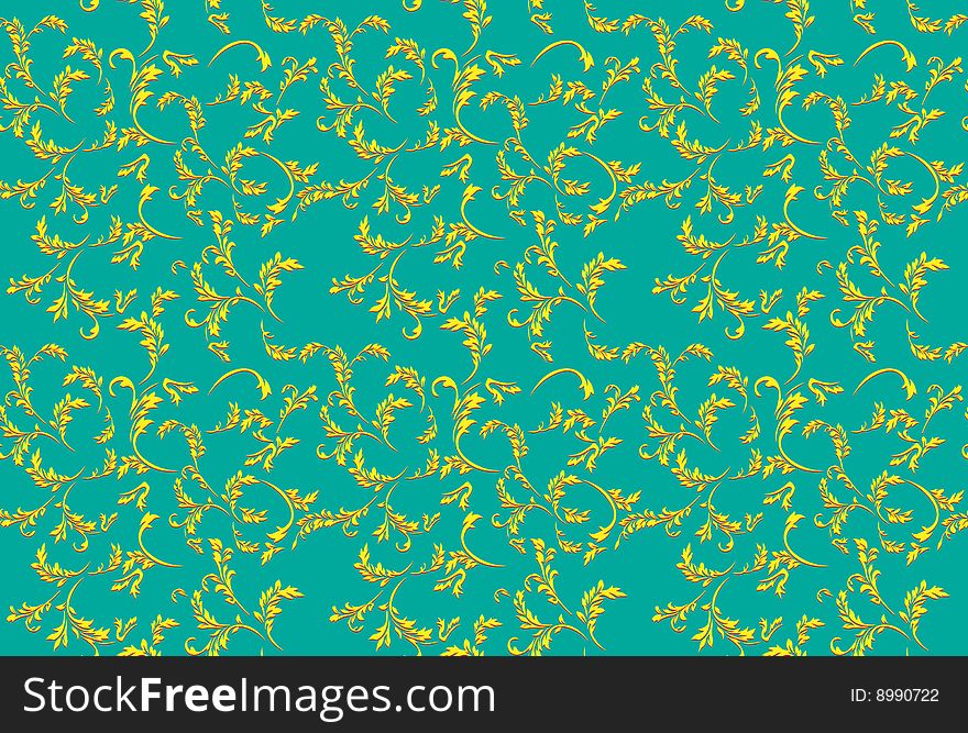 Seamless wall-paper. Vector. Without mesh.
