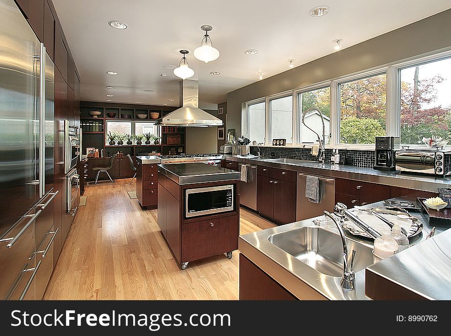 Kitchen in luxury home