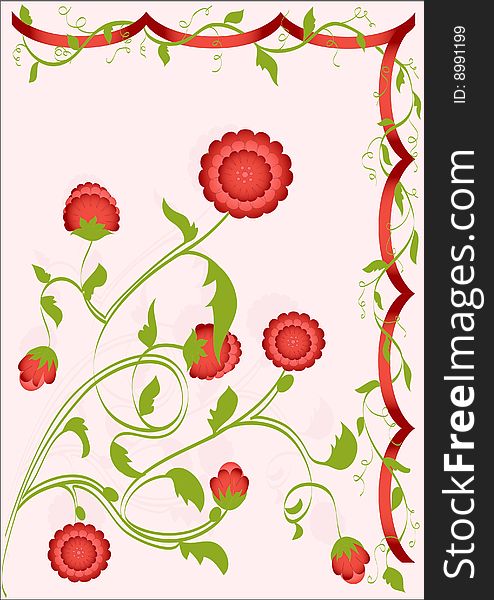 Beautiful vector background with different elements. Beautiful vector background with different elements.