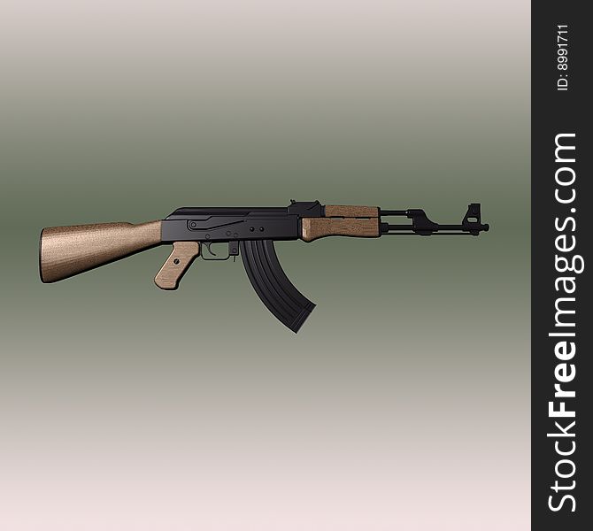 AK-47 Kalashnikov's automatic rifle model of year 1947