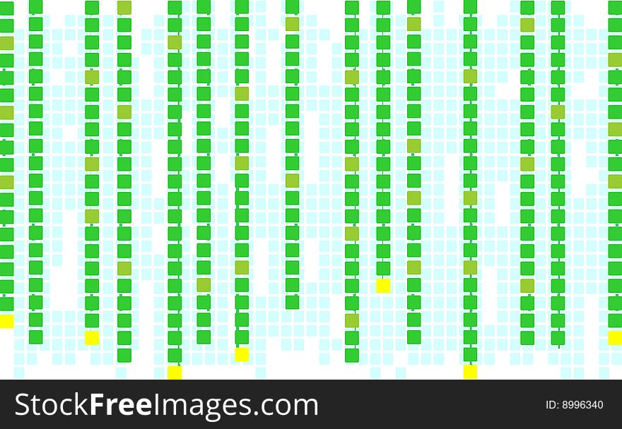 Binary code background green and yellow