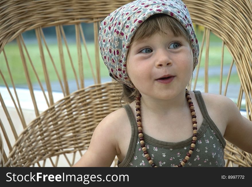 Portrait of a little girl