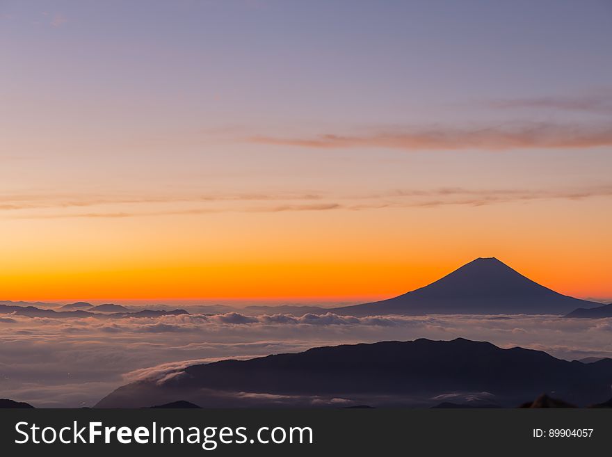 Sky, Sunrise, Horizon, Afterglow