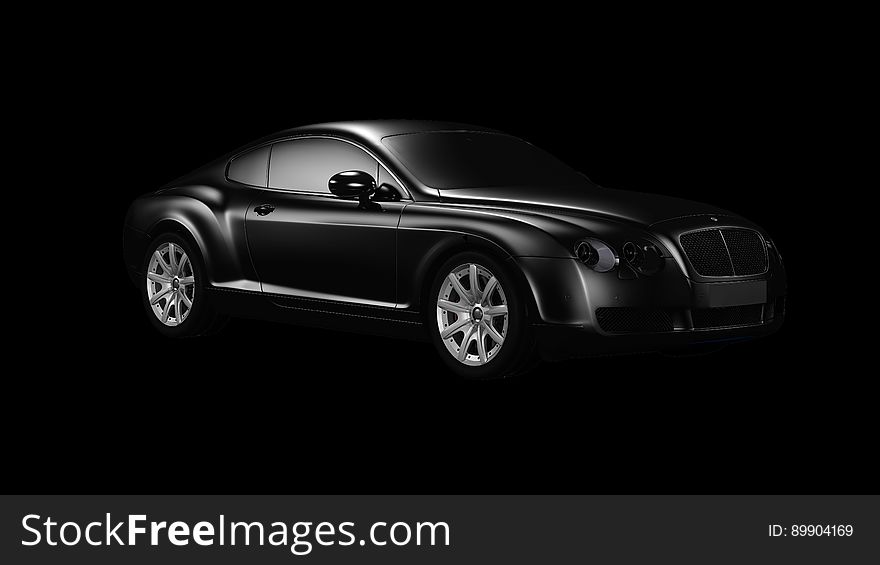 Car, Bentley Continental Gt, Black, Motor Vehicle