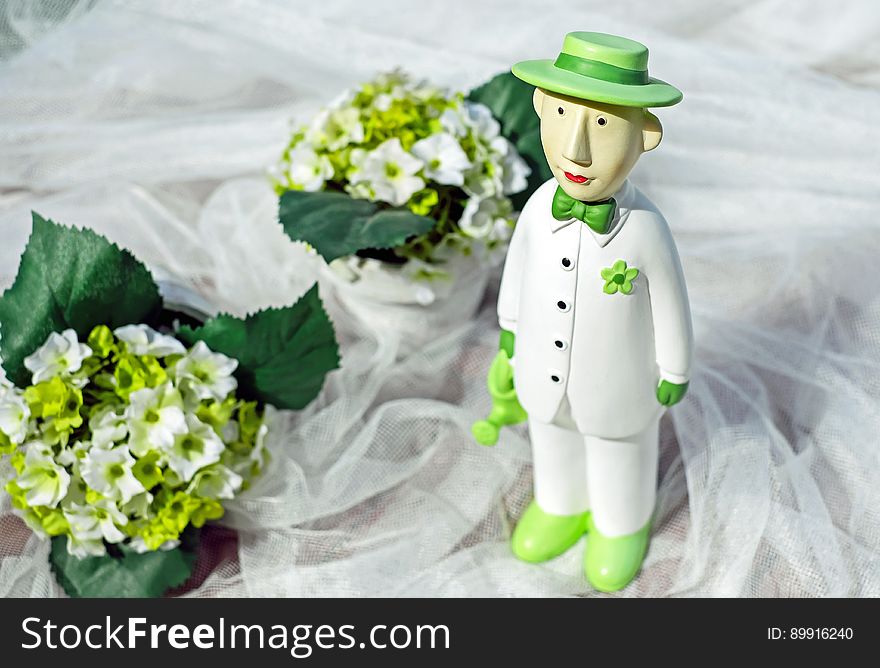 Green, Flower, Figurine, Floristry