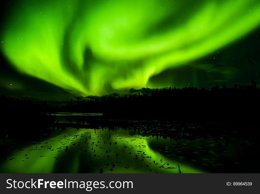 Aurora, Green, Nature, Atmosphere