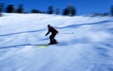 Skier In Action 8 Royalty Free Stock Images
