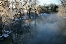 Winter Morning On The River Stock Photography Winter Morning On The River Stock Photography