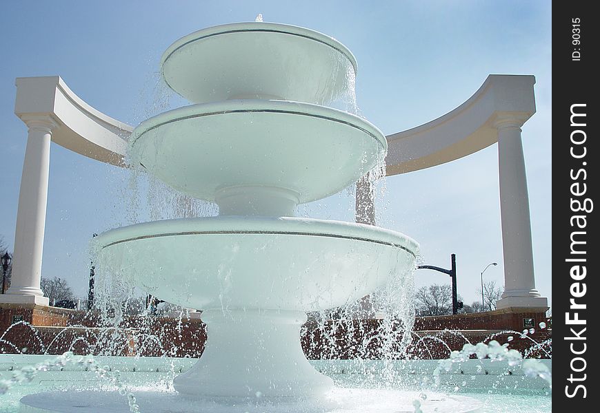 Water fountain at Smyrna Ga town square. Water fountain at Smyrna Ga town square