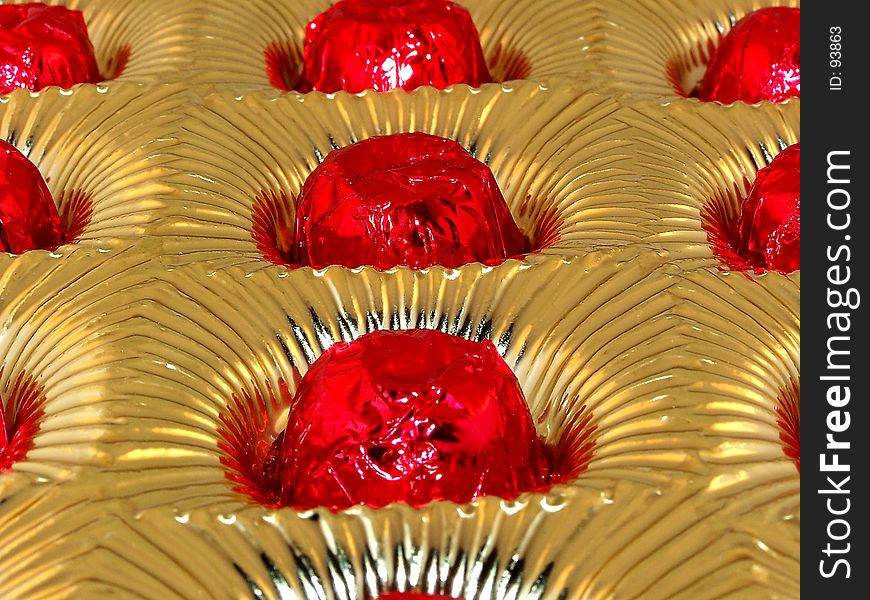 Candies In Foil Tray