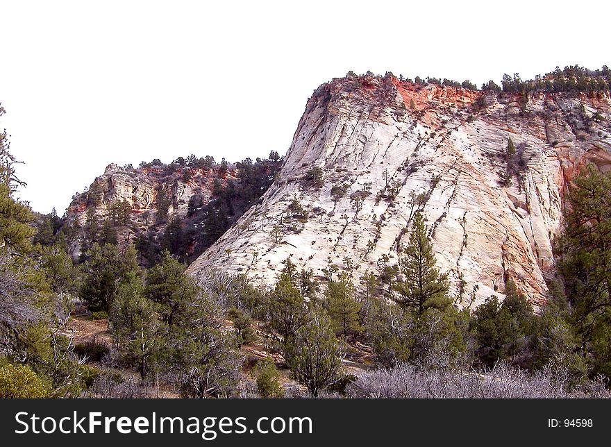 Unusual mountain formations at Zion National Park in Utah. Unusual mountain formations at Zion National Park in Utah.