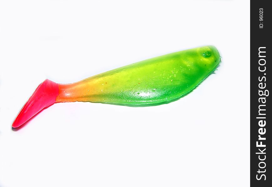 Colorful rubber lure. Colorful rubber lure