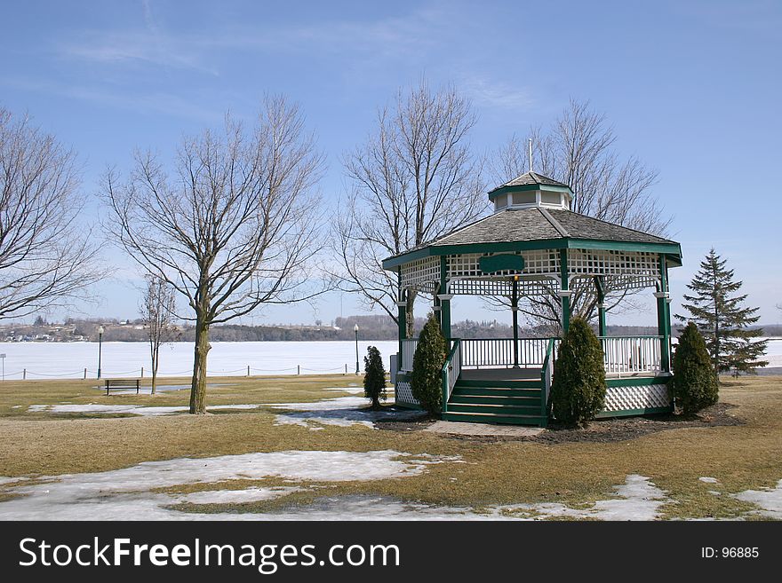 Gazebo near to a lake - Canada, Ontario