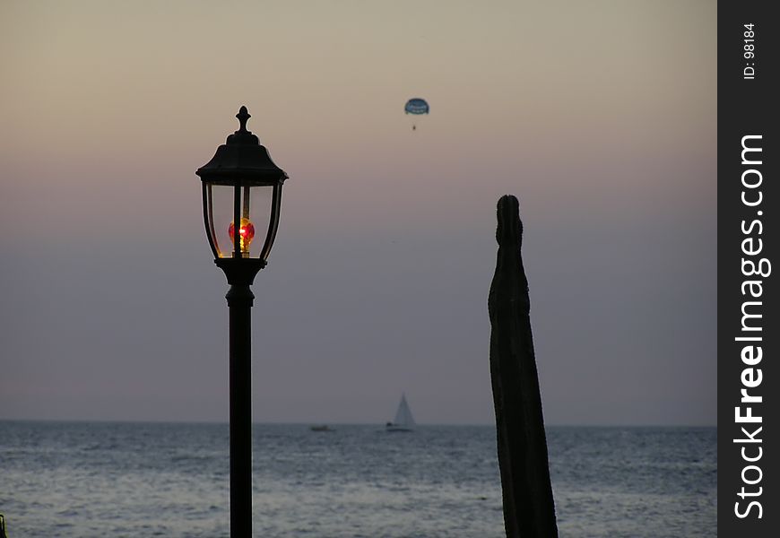 Nice and famous ibiza sunset