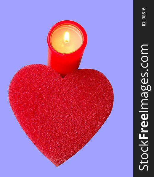 Heart and candle