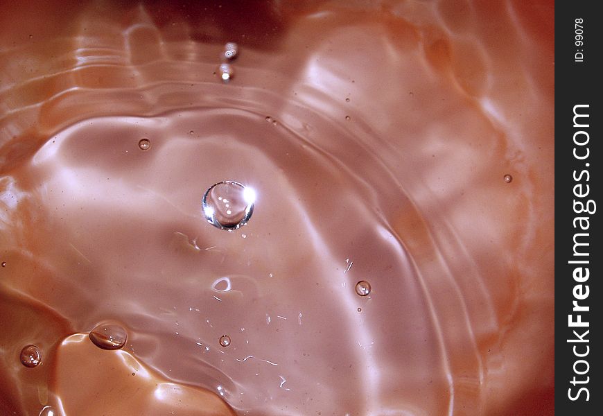 Close up of drop of water