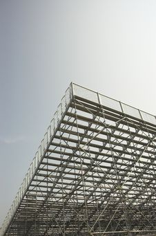 Empty Bleachers View From Behind Stock Photography Empty Bleachers View From Behind Stock Photography