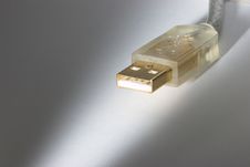 Golden USB Cable Stock Images Golden USB Cable Stock Images