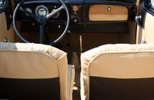 Vintage Cabrio Interior Stock Images Vintage Cabrio Interior Stock Images