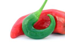 Red Banana Chilli Pepper Royalty Free Stock Photos