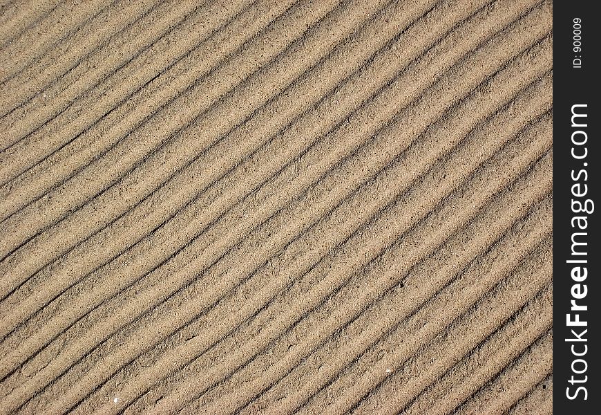 Footprint on a sandy beach. Footprint on a sandy beach.