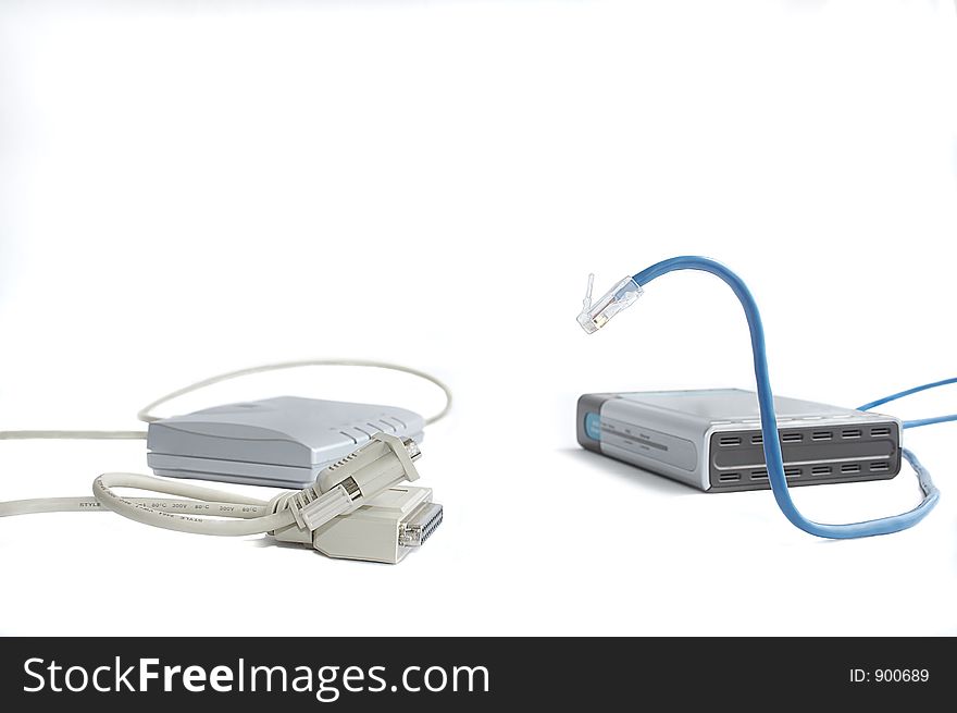 Modems with com and LAN ports  isolated