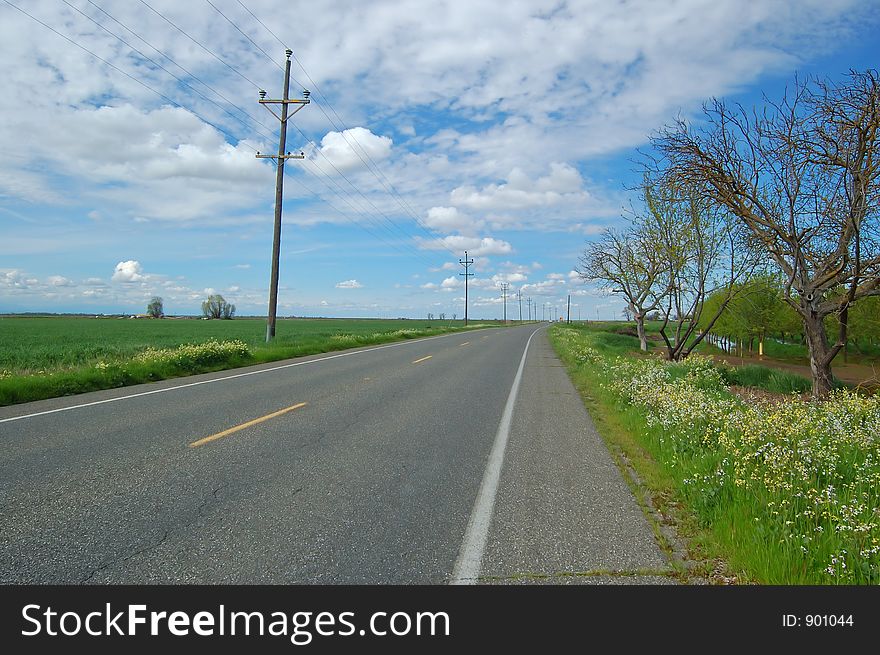 The countryside of northern California in springtime. The countryside of northern California in springtime