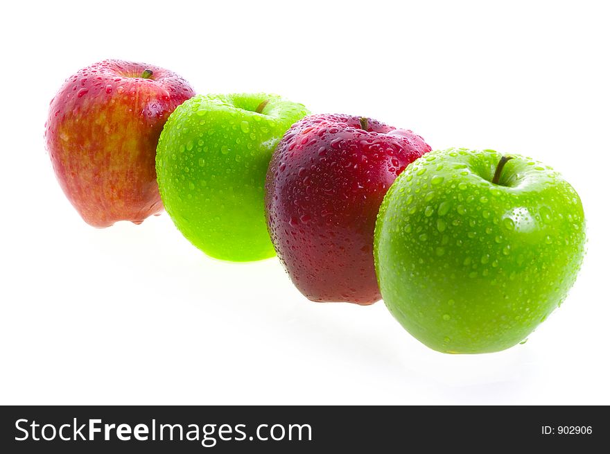 Apples isolated on white background. Apples isolated on white background.