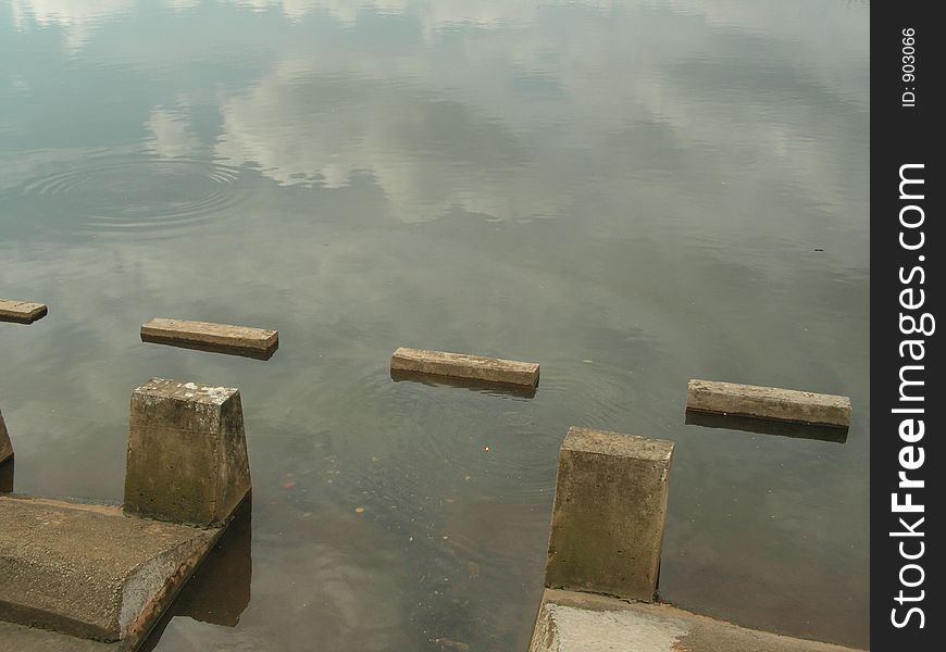 Stone Structures In Reservoir