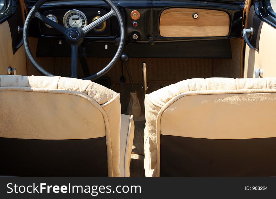 Vintage car - cabrio. Vintage car - cabrio