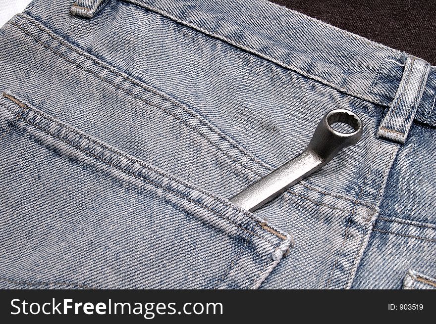 Jeans and tool