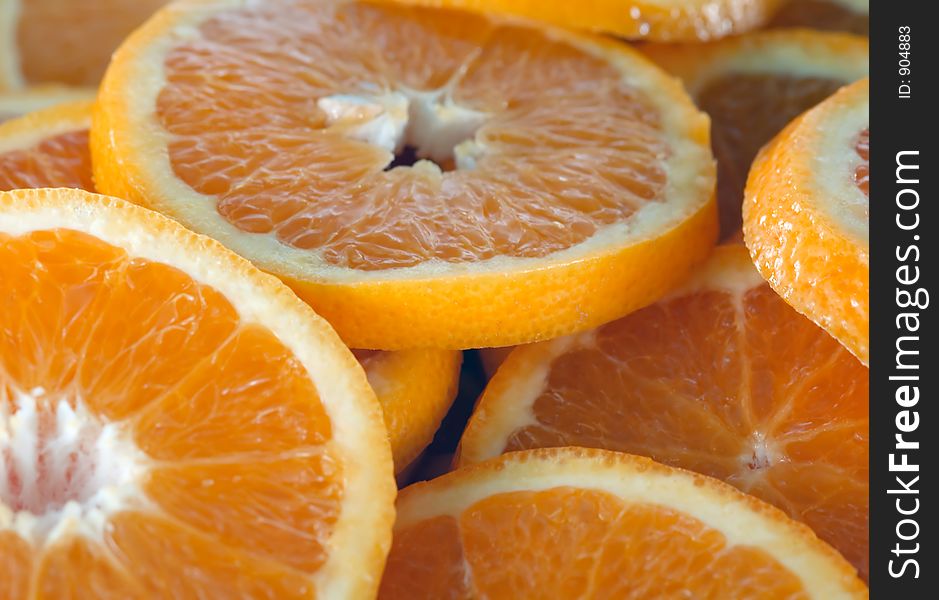 Orange slice background. Orange slice background