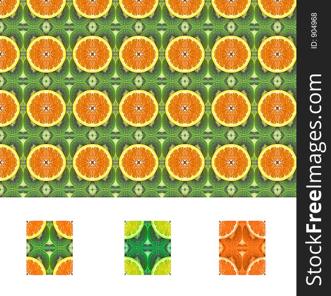 Fruit pattern seamless tiles with diffrent colors included. Fruit pattern seamless tiles with diffrent colors included