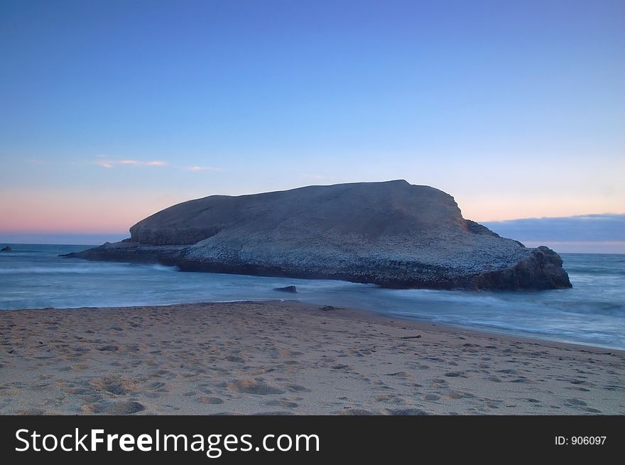 Evening on the Pacific Ocean in northern California. Evening on the Pacific Ocean in northern California